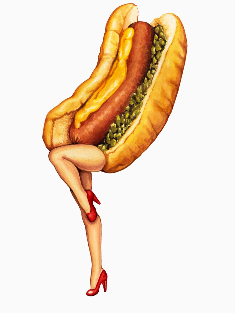 Let's All Go to the Lobby - Hot Dog Girl by Kelly  Gilleran T-Shirts, Hoodie, Sweatshirt | BlankRebels.com (Image 3)