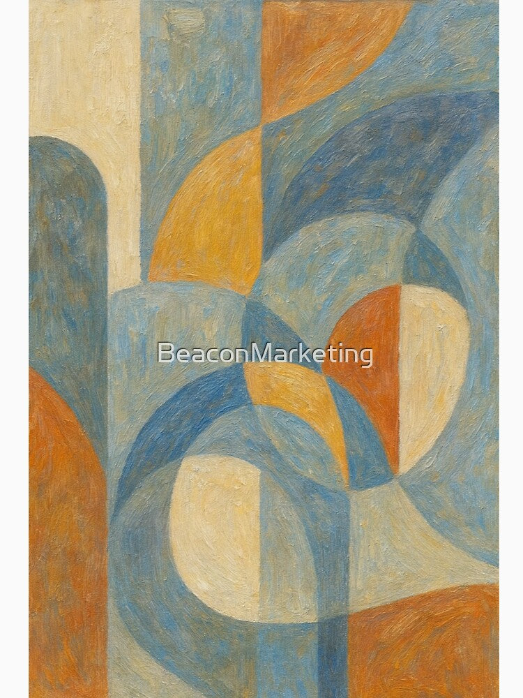 Modern Abstract Venetian Reflections, Earthy Geometric Wall Art by BeaconMarketing T-Shirts, Hoodie, Sweatshirt (Image 3)