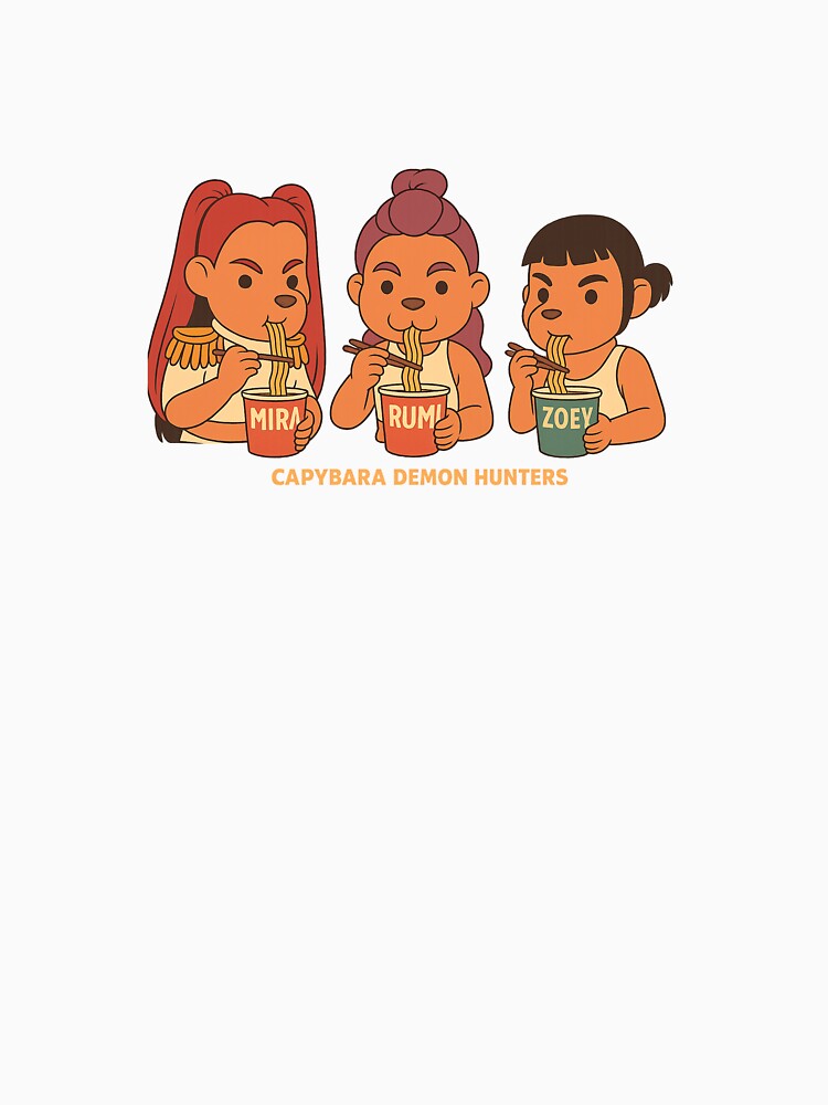 Capybara Demon Hunters – Adorable K-Pop Ramen Inspired Art by MorningDragon T-Shirts, Hoodie, Sweatshirt (Image 3)