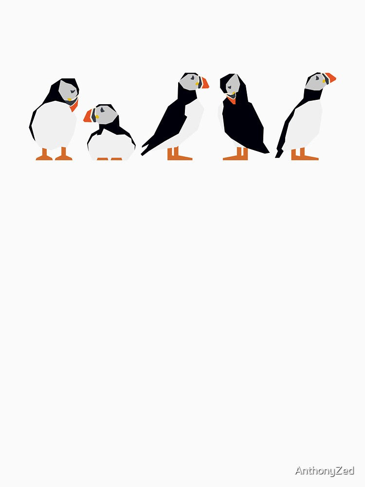 Graphic Nature - Puffins by AnthonyZed T-Shirts, Hoodie, Sweatshirt | BlankRebels.com (Image 3)