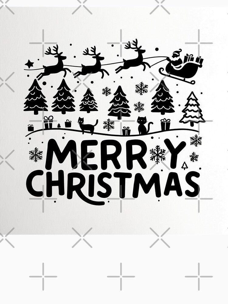003 Merry Christmas in Black And White by Alexis Art Collection T-Shirts, Hoodie, Sweatshirt | BlankRebels.com (Image 3)