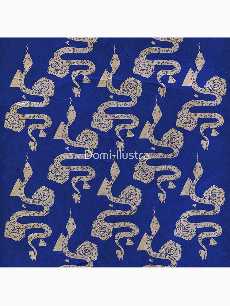 snake vintage art by Domi-llustra