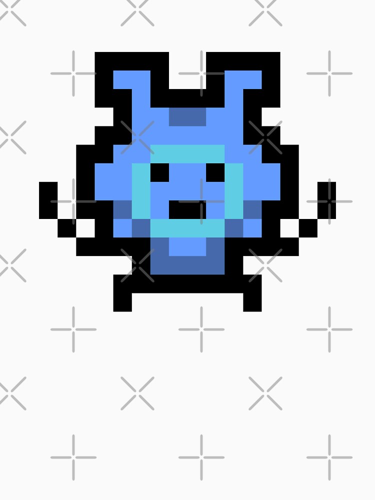 Blue Cat Pixel Art by quarantineshop