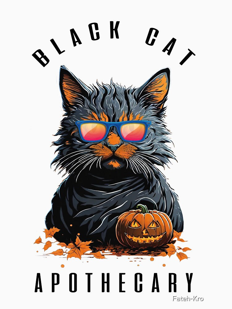 HALLOWEEN BLACK CAT Apothecary by Fateh-Kro ⭐⭐⭐⭐⭐ T-Shirts, Hoodie, Sweatshirt | BlankRebels.com (Image 3)