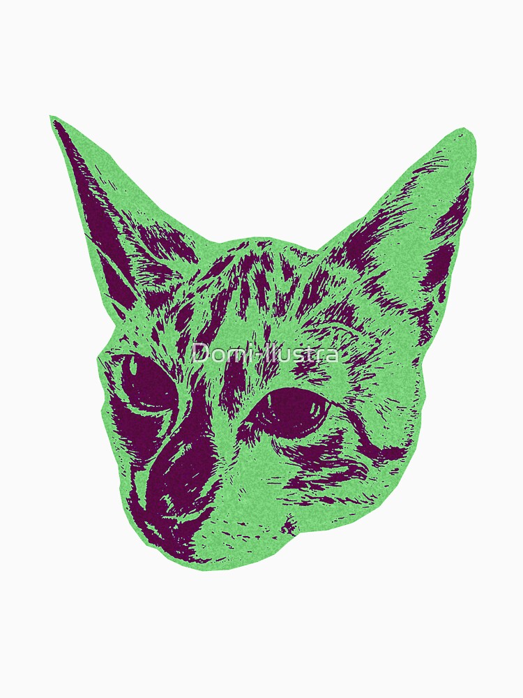 cat aesthetic art by Domi-llustra