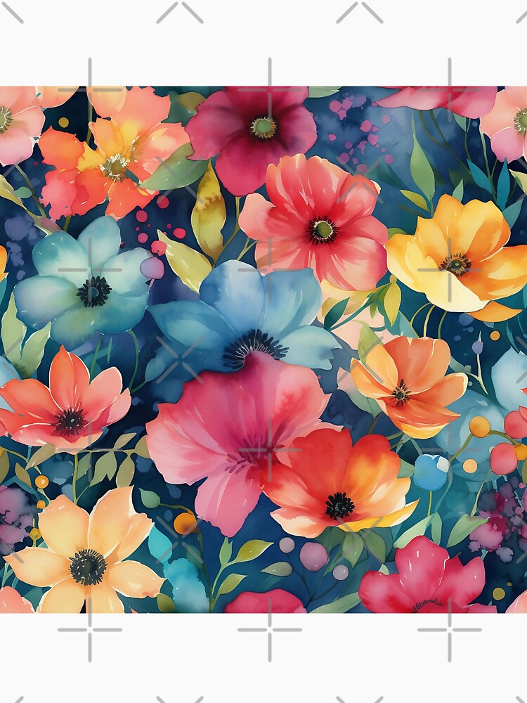 Springtime Floral Blooms 14 : Watercolor Floral Seamless Pattern for DIY Crafts and Home Decor by Shadi Rosenow... (Image 3)
