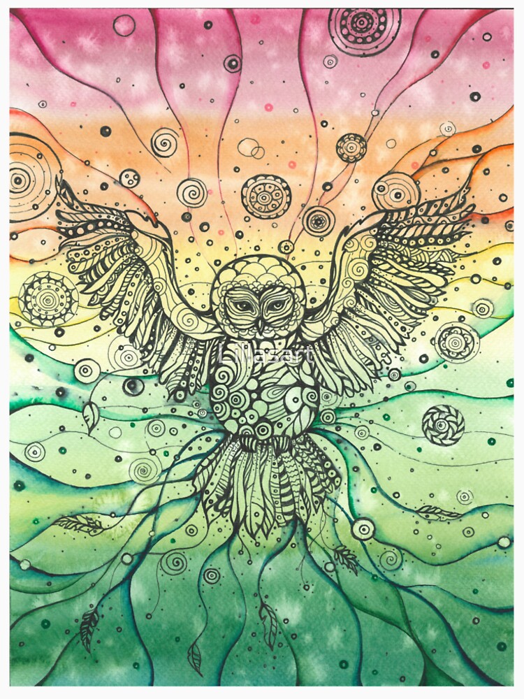 wisdom owl tattoo style by Lillasart T-Shirts, Hoodie, Sweatshirt | BlankRebels.com (Image 2)