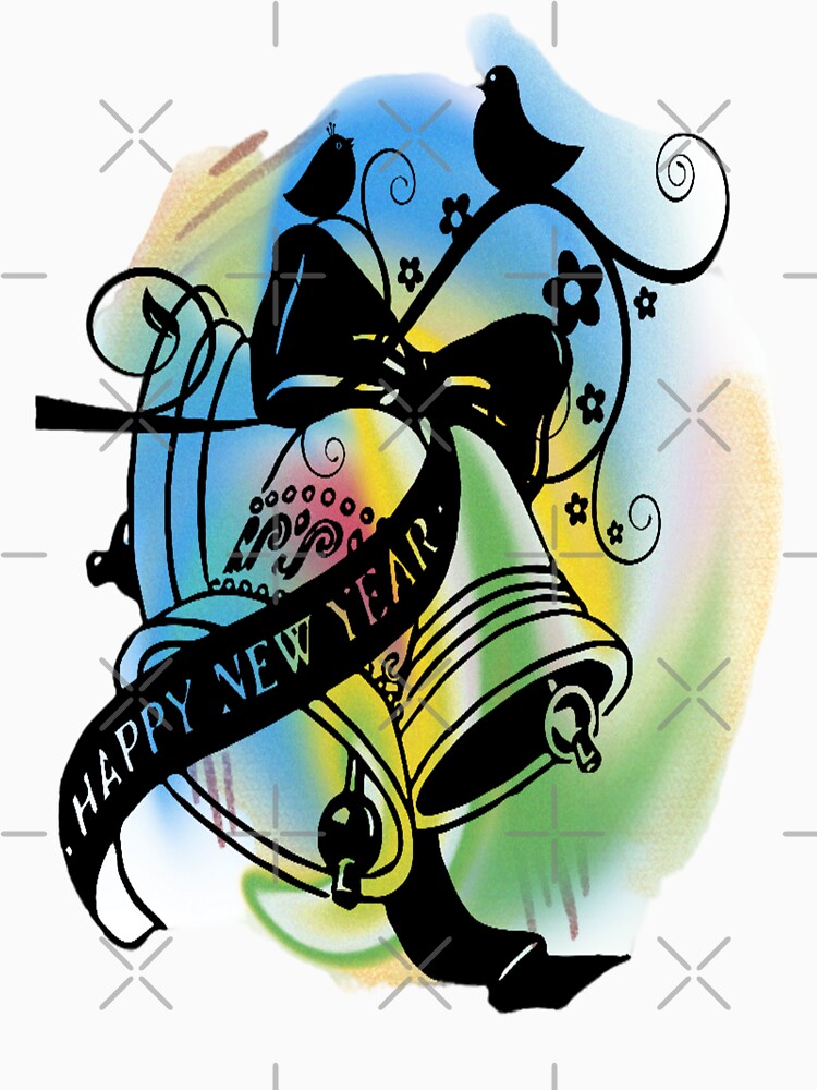 Happy New Year Bells , New Year Lettering Design, Howdy New Year, New Years Celebration, New Years Eve... (Image 2)