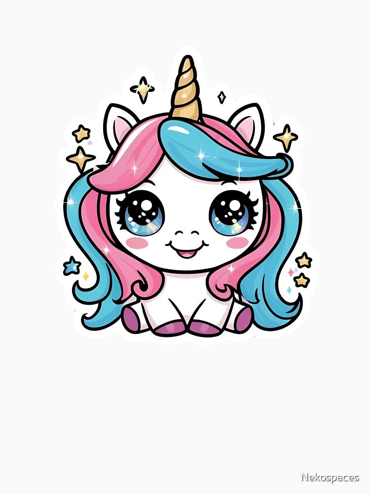 Kawaii Unicorn by Nekospaces T-Shirts, Hoodie, Sweatshirt | BlankRebels.com (Image 3)