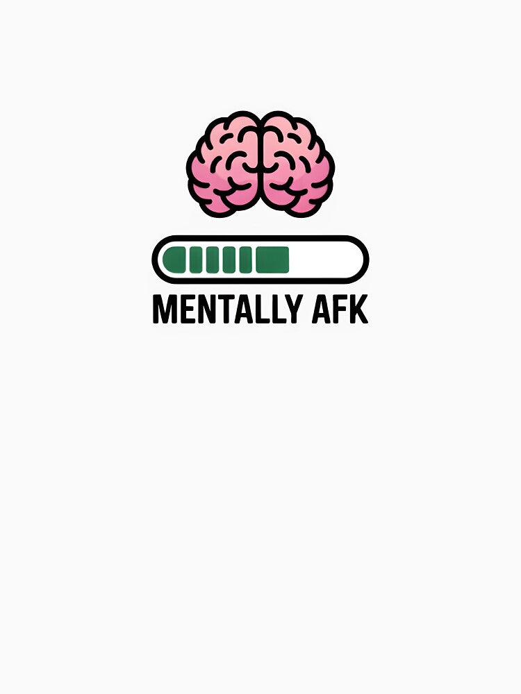 Mentally AFK – Brain Loading Low Energy Funny Sticker by StickerNexa T-Shirts, Hoodie, Sweatshirt | BlankRebels.com (Image 3)