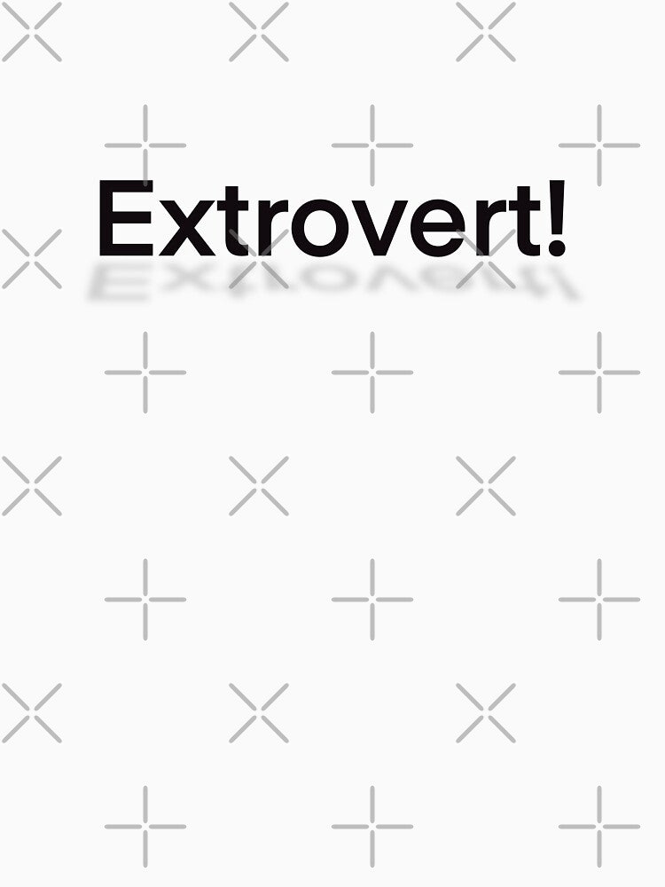 Extrovert. Black Lettering simple minimalist by AMGraphicStudio