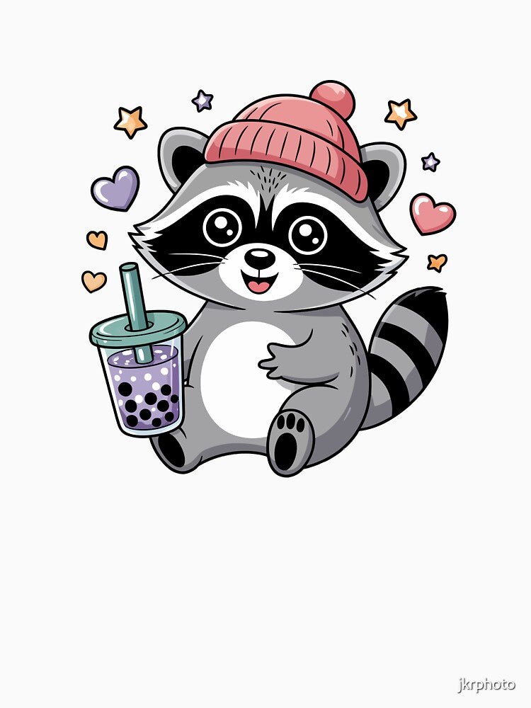 raccoon with bubble tea by jkrphoto T-Shirts, Hoodie, Sweatshirt | BlankRebels.com (Image 3)