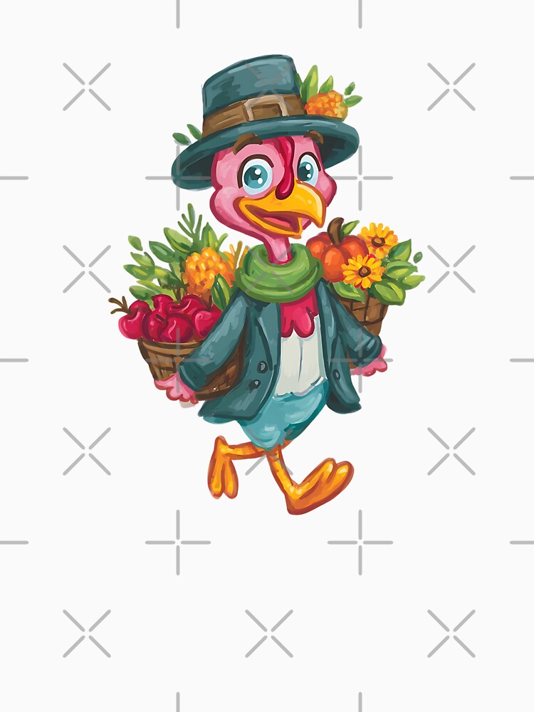 Boho Watercolor Turkey with Floral Crown by 1707warehouse T-Shirts, Hoodie, Sweatshirt | BlankRebels.com (Image 3)