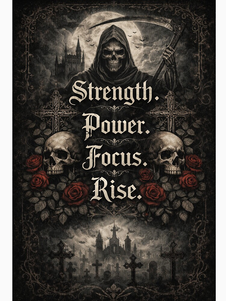 Gothic Strength Power Focus Rise by DripVector T-Shirts, Hoodie, Sweatshirt | BlankRebels.com (Image 3)