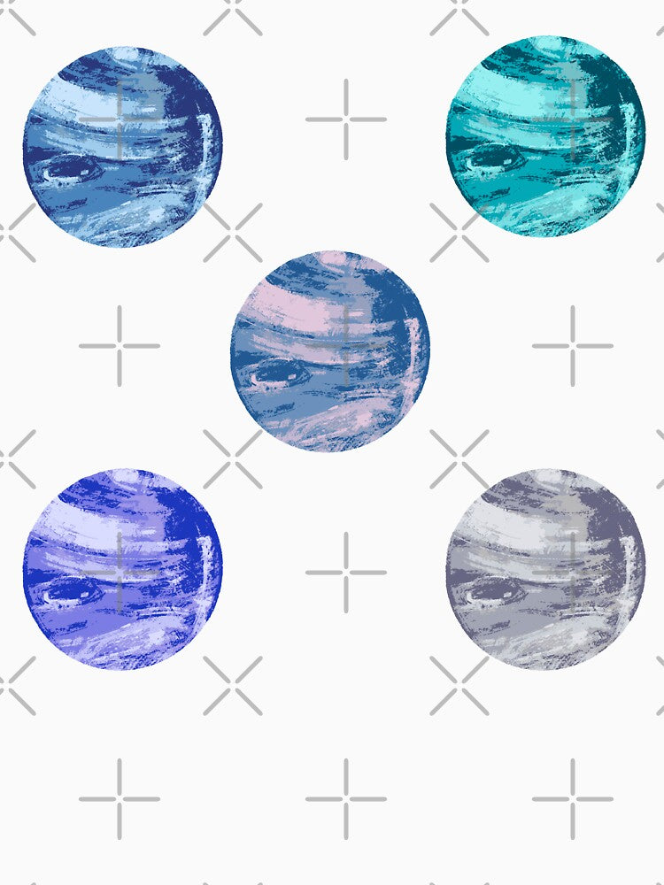 Planets and planets watercolor sticker by DesignPMG T-Shirts, Hoodie, Sweatshirt | BlankRebels.com (Image 3)