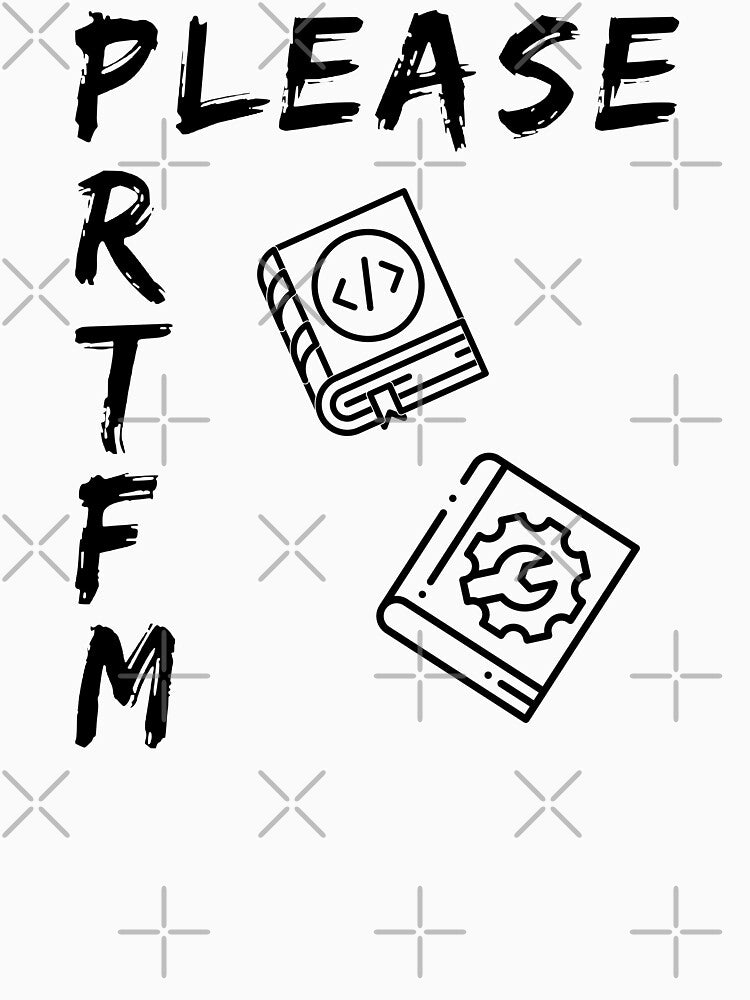 Please RTFM (black) by Stornu2Ruedas T-Shirts, Hoodie, Sweatshirt | BlankRebels.com (Image 3)