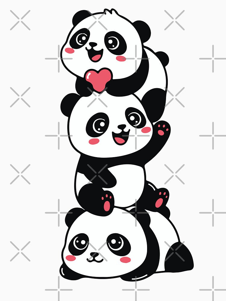 3 Cute Pandas T-Shirts, Hoodie, Sweatshirt