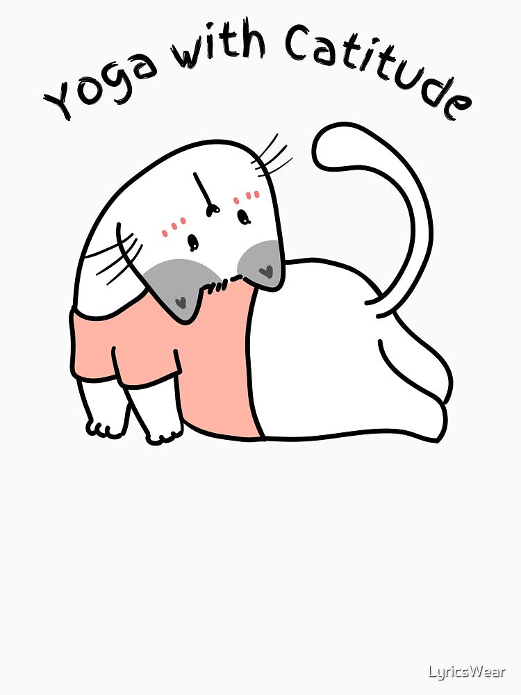 Yoga with Catitude by LyricsWear T-Shirts, Hoodie, Sweatshirt | BlankRebels.com (Image 3)