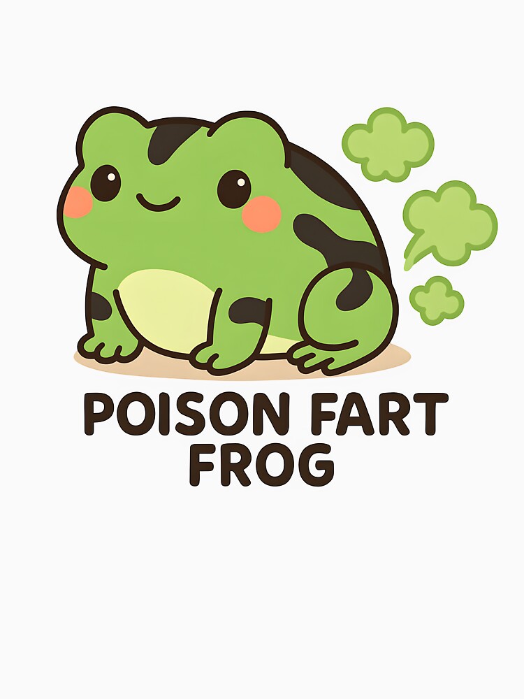 Poison Fart Frog – Cute Kawaii Meme Frog Design by Chubs.Store T-Shirts, Hoodie, Sweatshirt | BlankRebels.com (Image 3)