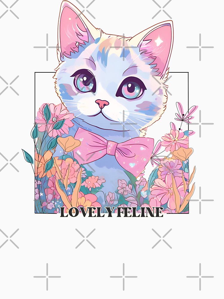 Lovely Feline Cute Cat by StilePazzia T-Shirts, Hoodie, Sweatshirt | BlankRebels.com (Image 3)