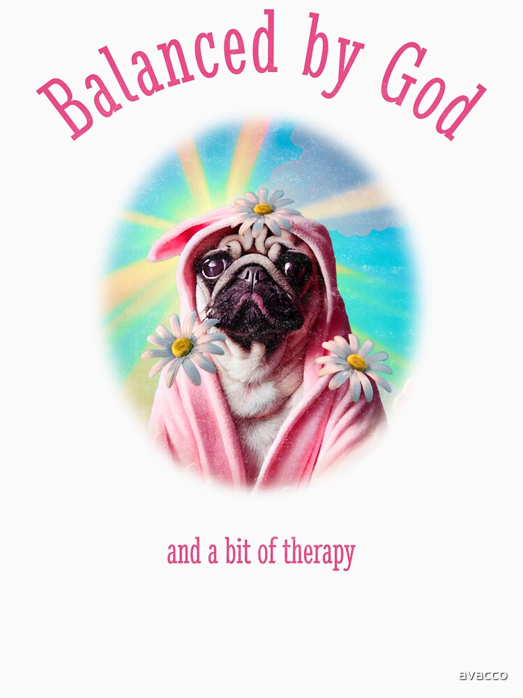 Balanced by God & Therapy by avacco T-Shirts, Hoodie, Sweatshirt | BlankRebels.com (Image 3)