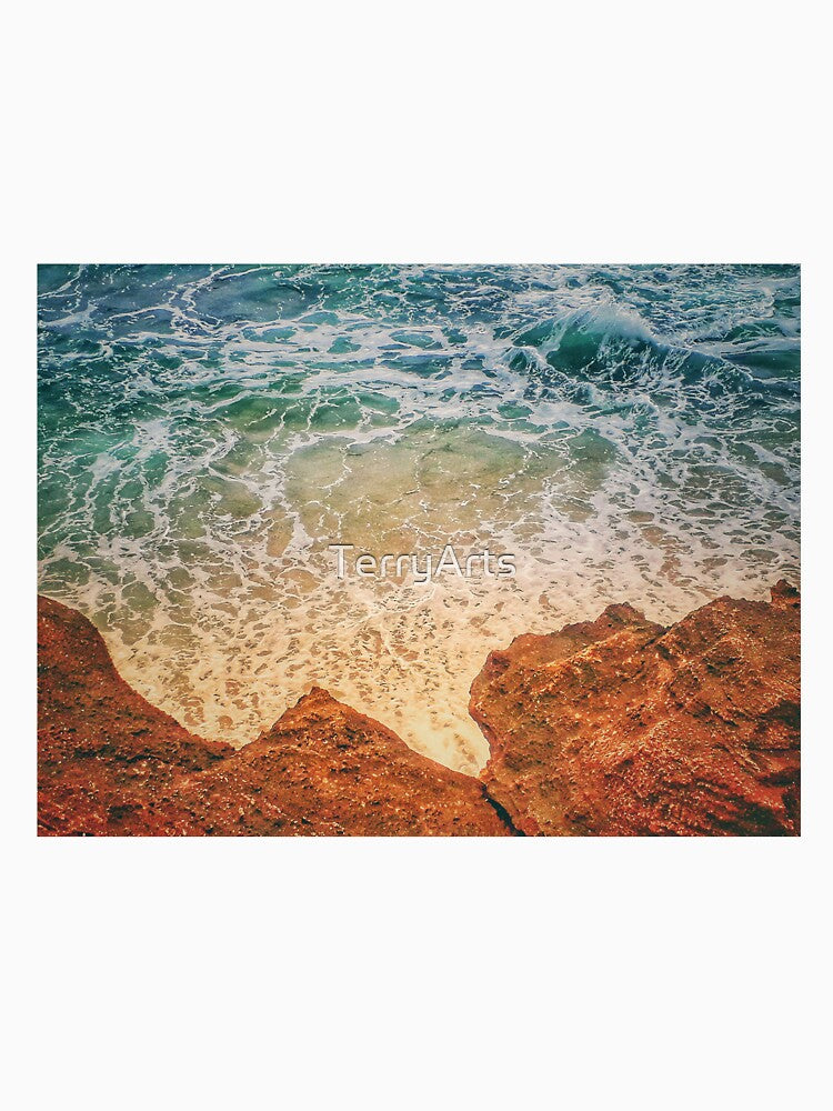 Turquoise Ocean at Beach Cliffs Mermaids Pool by Beachy T-Shirts, Hoodie, Sweatshirt | BlankRebels.com (Image 3)