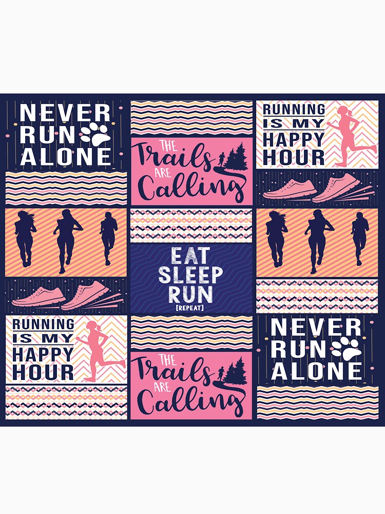 Run girl eat sleep run pattern by Mnightsa T-Shirts, Hoodie, Sweatshirt | BlankRebels.com (Image 3)