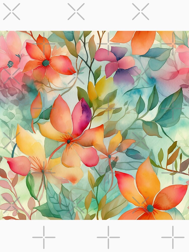 Springtime Floral Blooms 29 : Watercolor Floral Seamless Pattern for DIY Crafts and Home Decor by Shadi Rosenow... (Image 3)