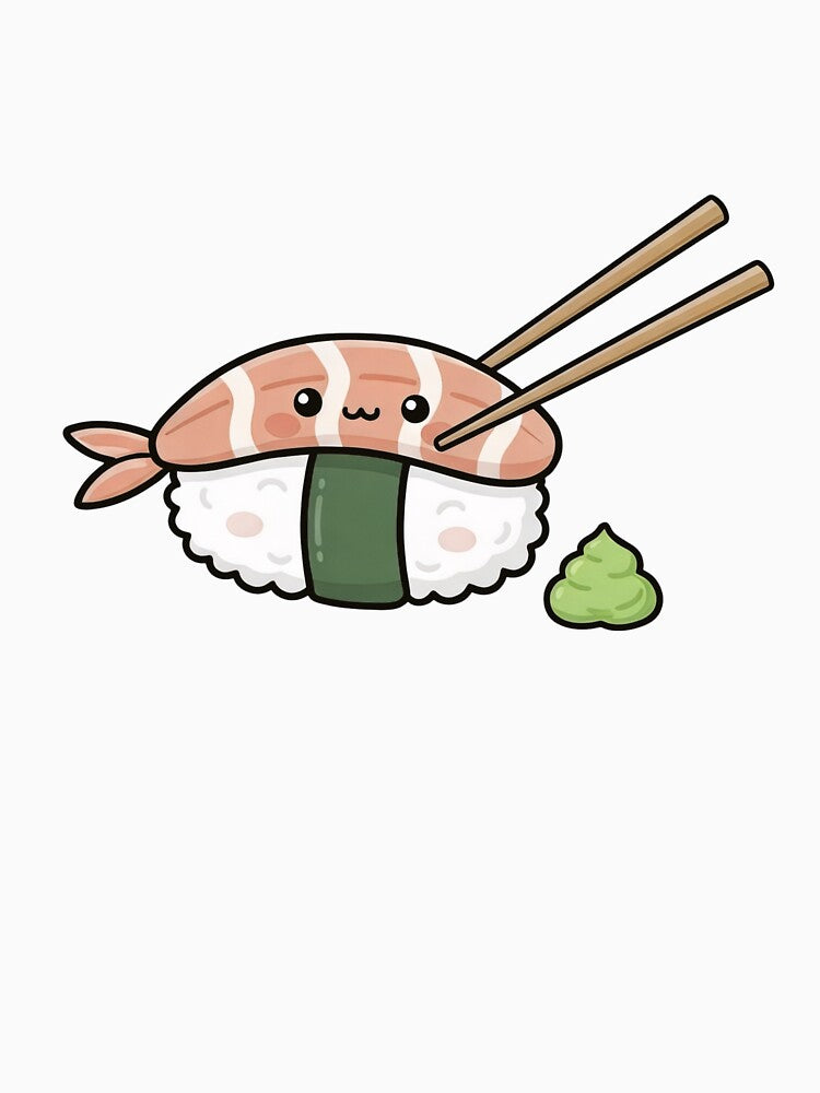 Cute kawaii sushi salmon by ariyuanp T-Shirts, Hoodie, Sweatshirt | BlankRebels.com (Image 3)