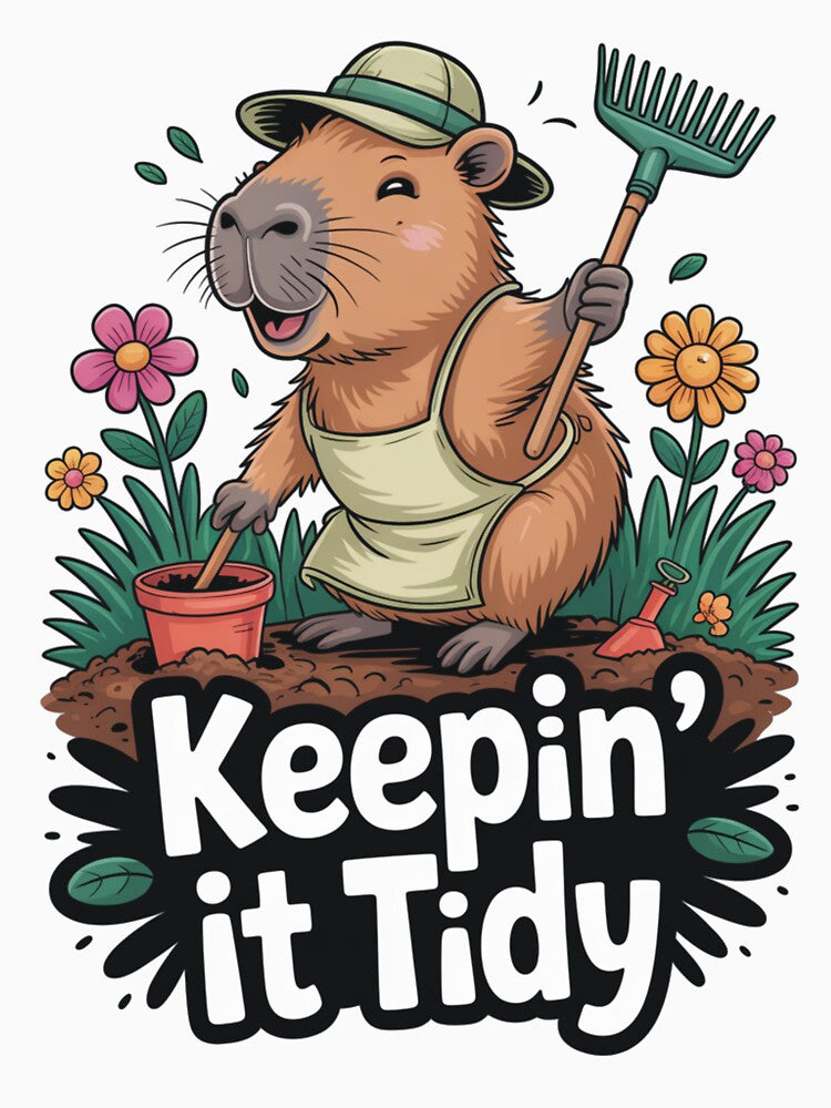Capybara Chill – Just Chilling Garden Mood by DreamOnShirts T-Shirts, Hoodie, Sweatshirt | BlankRebels.com (Image 3)