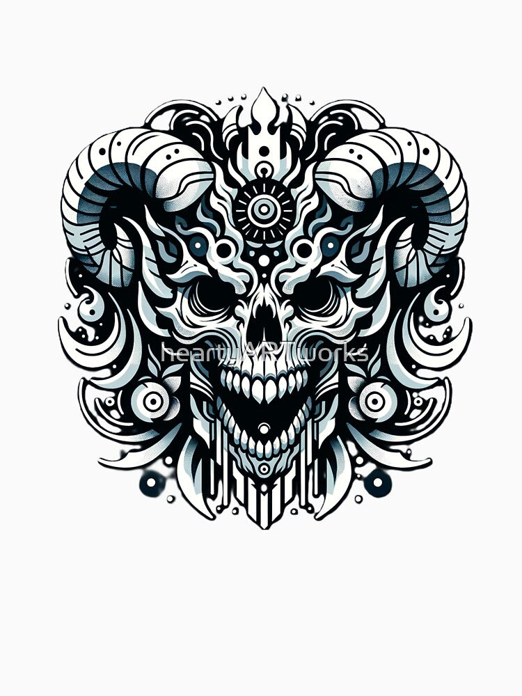 Tribal Ram Skull by heartyARTworks T-Shirts, Hoodie, Sweatshirt | BlankRebels.com (Image 3)