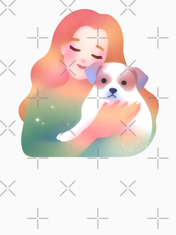 Woman holding dog | Dog mom | Dog lover by PurpleWay T-Shirts, Hoodie, Sweatshirt | BlankRebels.com (Image 3)