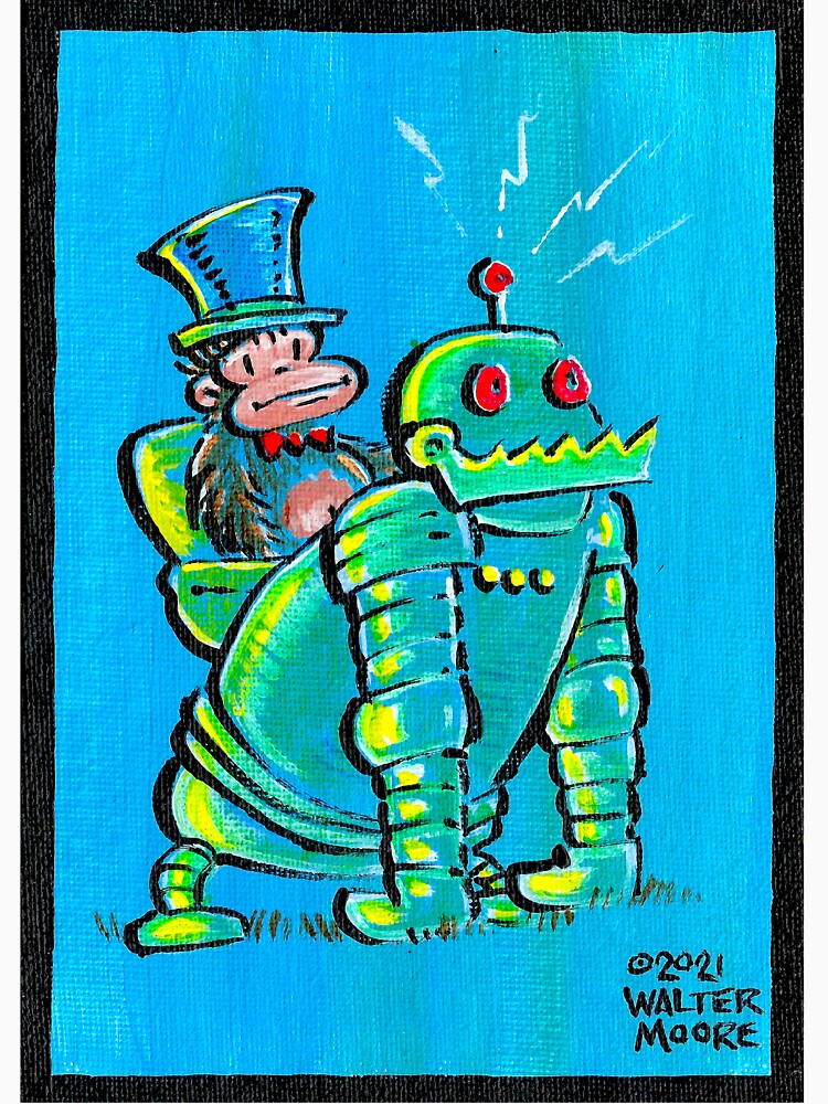 Inventor Ape and Robot 032 by Walter Moore T-Shirts, Hoodie, Sweatshirt | BlankRebels.com (Image 3)