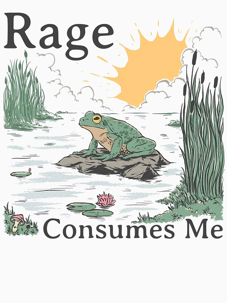 Rage Consumes Me Frog Pond Funny Frog Retro T-Shirts, Hoodie, Sweatshirt