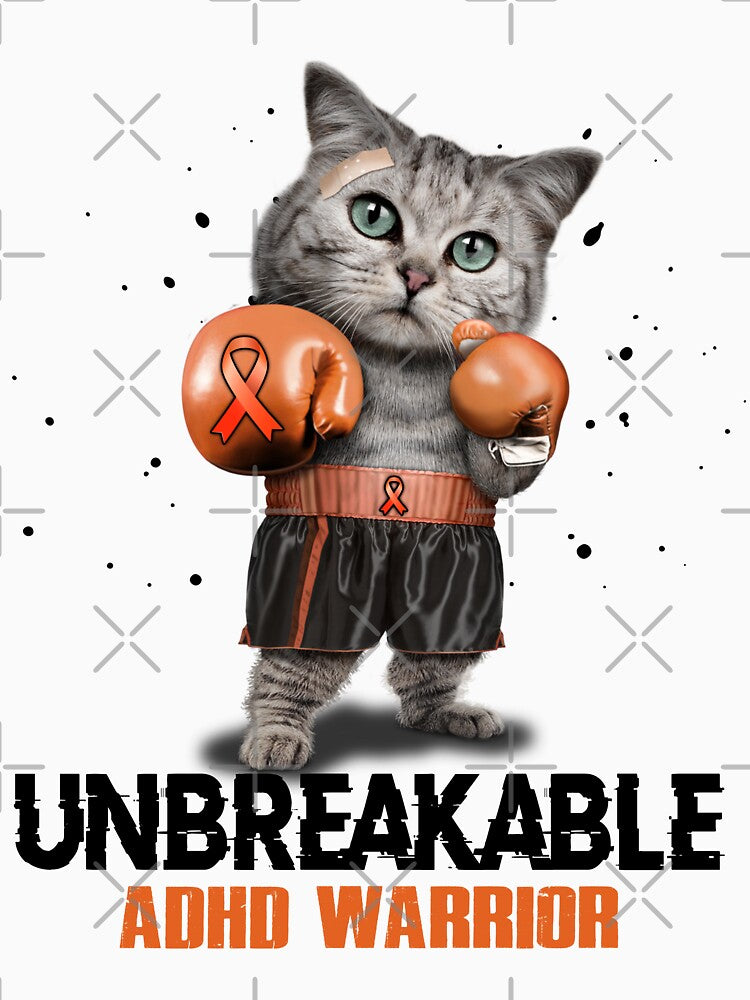 ADHD Warrior - UNBREAKABLE - ADHD Ribbon by EdithShop59 T-Shirts, Hoodie, Sweatshirt | BlankRebels.com (Image 3)