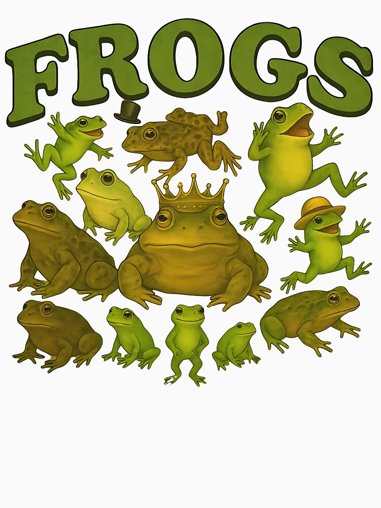 Funny Frogs Collage T-Shirts, Hoodie, Sweatshirt