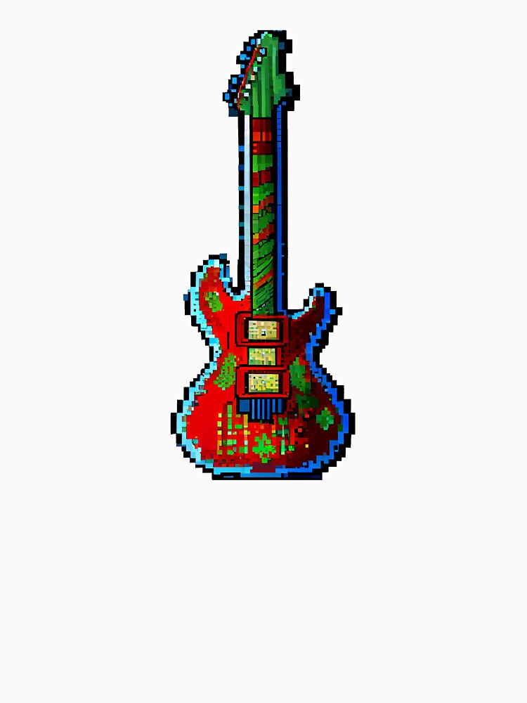 Christmas guitar. by Pixelarium