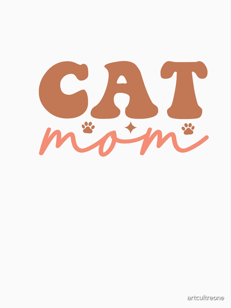 Cat Mom – Cute Gift for Cat Lovers by artcultreone T-Shirts, Hoodie, Sweatshirt | BlankRebels.com (Image 3)
