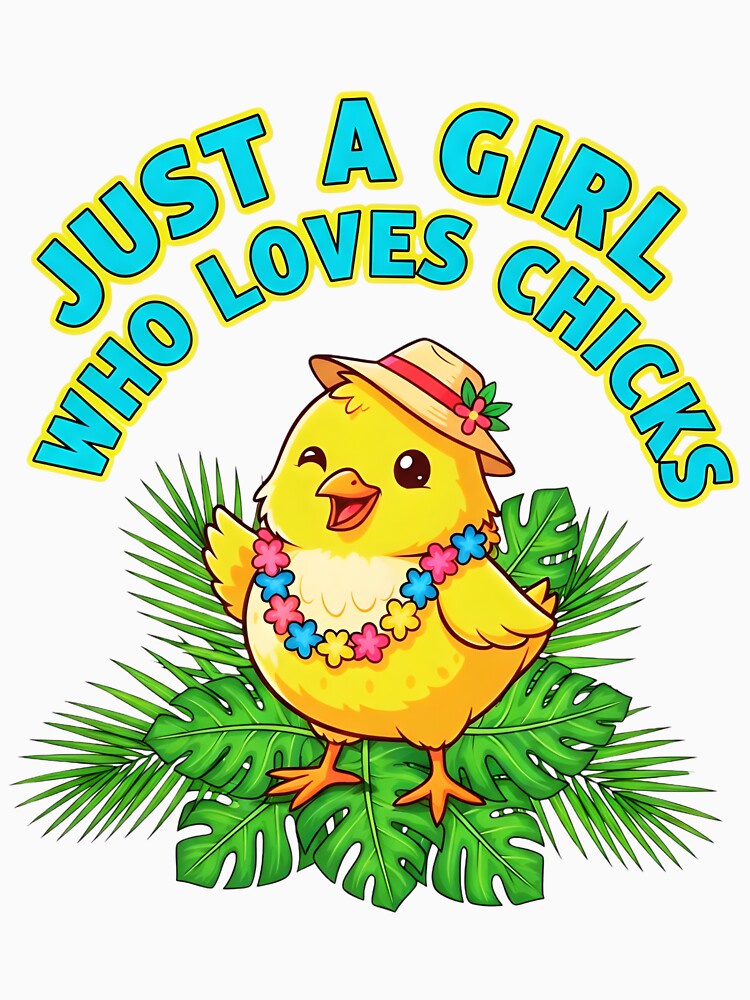 Just a Girl Who Loves Chicks | Cute Chicken Lover Gift Design by SoftPeepCo T-Shirts, Hoodie, Sweatshirt (Image 3)