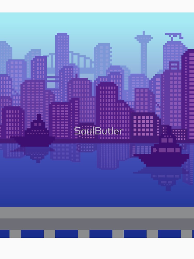 Ocean Pixel City by SoulButler