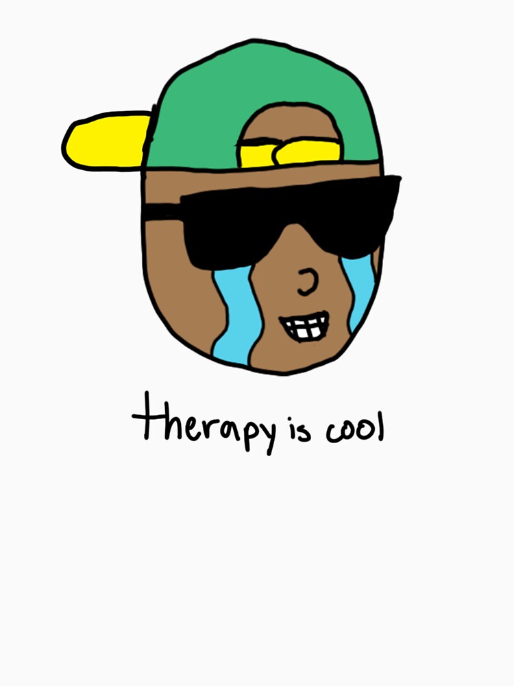 Therapy Is Cool by goowapsquiat T-Shirts, Hoodie, Sweatshirt | BlankRebels.com (Image 3)