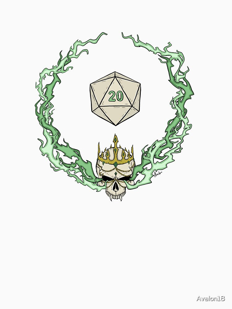 DnD - Necromancer class symbol by Avalon18 T-Shirts, Hoodie, Sweatshirt | BlankRebels.com (Image 3)