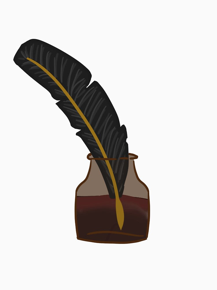 Black Quill Inkwell by emberaide T-Shirts, Hoodie, Sweatshirt | BlankRebels.com (Image 3)
