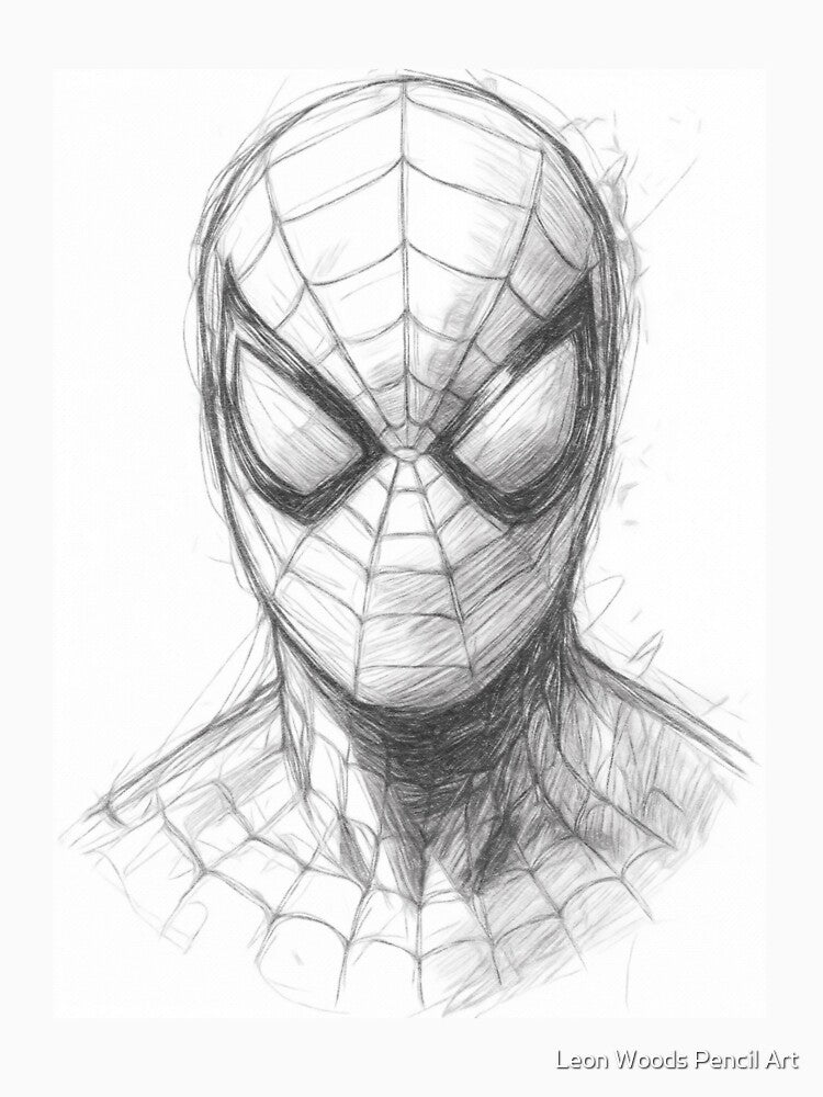 Superhero Pencil Drawing by Leon Woods Pencil Art