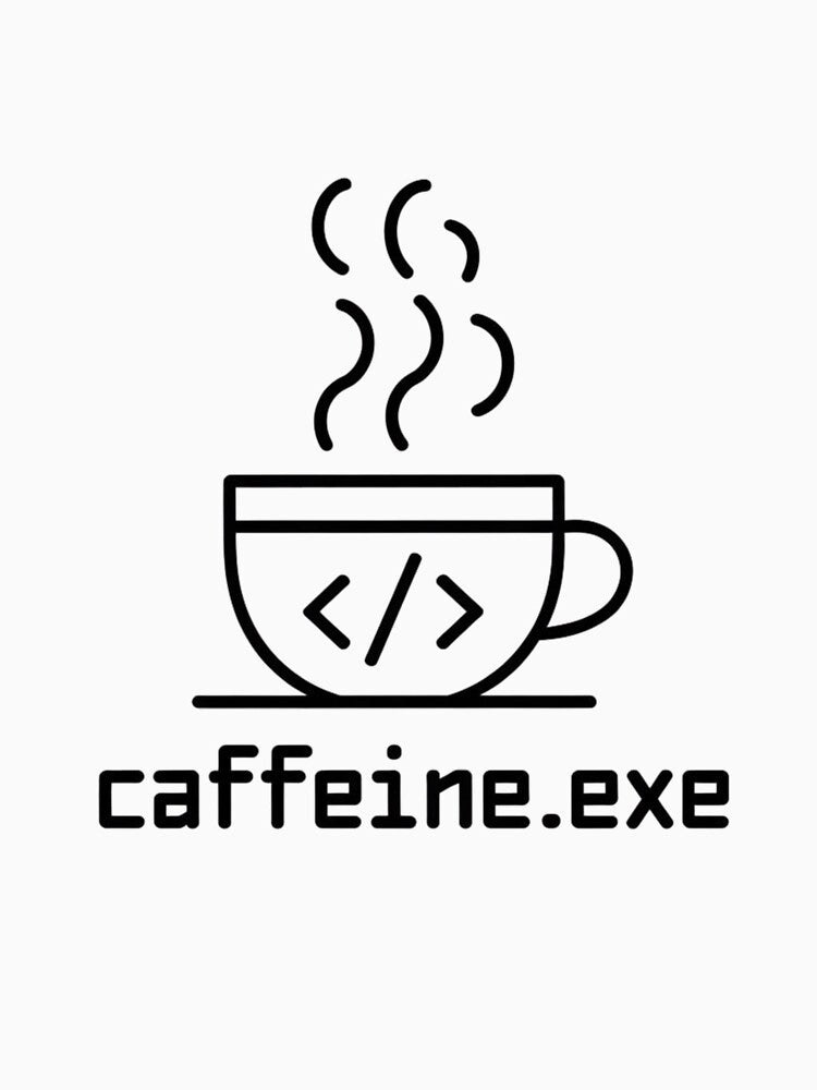 Caffeine.exe Programming Coffee Design by anass002 T-Shirts, Hoodie, Sweatshirt | BlankRebels.com (Image 3)