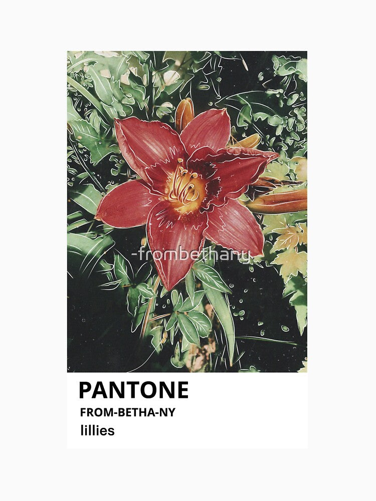lilies pantone by -frombethany T-Shirts, Hoodie, Sweatshirt | BlankRebels.com (Image 3)