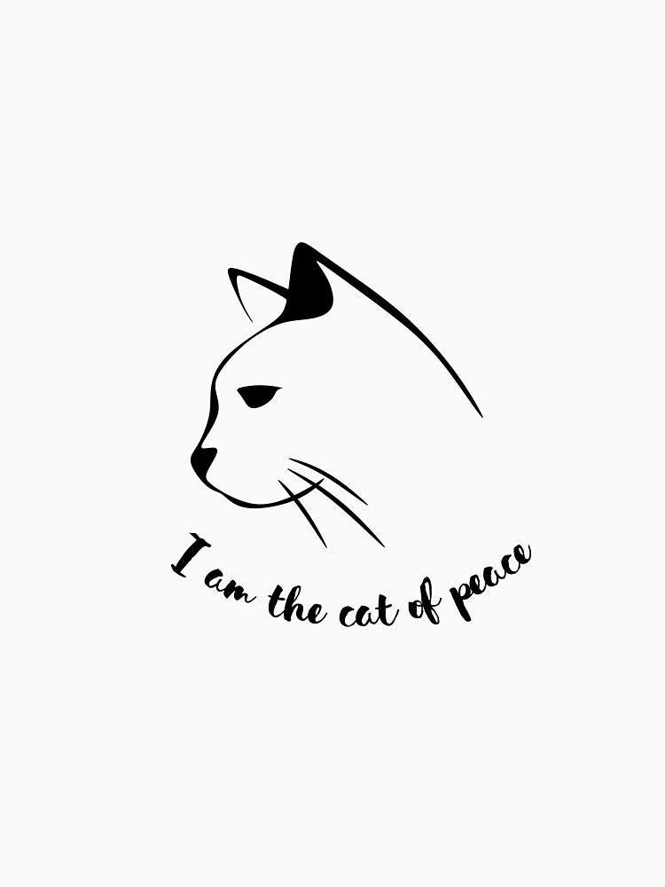 I am the cat of peace Shirt Funny Cat Shirt Cat Owner Gift Cat Owner Shirt Cat Gifts Cat T-Shirt Cat Gift Cat Lady Gifts Cat Lady Shirt Cat Lover Gift Couple shirt by Phanthila