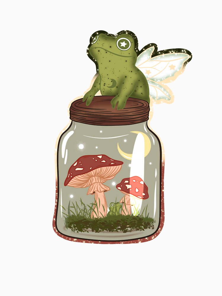 Mushroom Fairy Frog by TowardTheStarsDesigns T-Shirts, Hoodie, Sweatshirt | BlankRebels.com (Image 3)