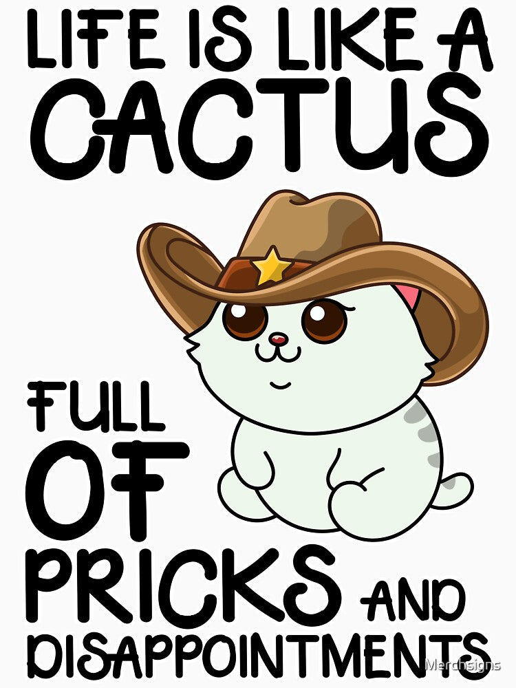 Cactus Life Cowboy Cat Quote by Design_for_merch T-Shirts, Hoodie, Sweatshirt | BlankRebels.com (Image 3)