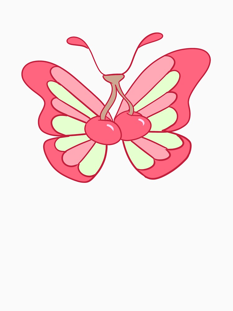 Fruit Butterfly (cherry) by gross-girl99 T-Shirts, Hoodie, Sweatshirt | BlankRebels.com (Image 3)